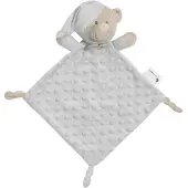 Interbaby knuffeldoekje beer 28 x 17 cm polyester grijs