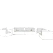 Beliani MAESTRO - Kussenhoezen - Wit - Polyester