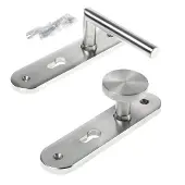 Bouwsales Knop-/krukgarnituur roestvaststaal massief hks-model afgerond PC55