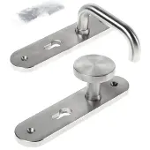 Bouwsales Knop-/Krukgarnituur roestvaststaal massief d-model afgerond pc55