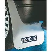 Sparco Mud Flap Pair White