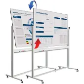 Smit Visual Whiteboard verrijdbaar Bedrukt - 100 x 180 cm