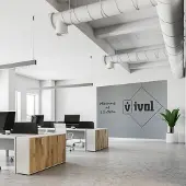 Ivol Complete whiteboardwand zonder rand (3 panelen) - 200x300 cm - Grijs