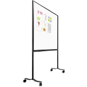 Smit Visual Verrijdbaar whiteboard werkbord / scheidingswand - Emaille - 120x150 c