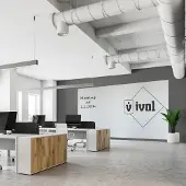 Ivol Complete whiteboardwand zonder rand (4 panelen) - 200x400 cm - Wit