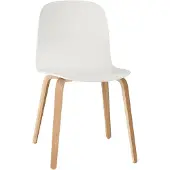 Muuto Visu Chair stoel houten onderstel wit-eiken