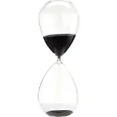 Pols Potten Ornament Sandglass Ball Black XL