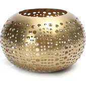 Bazar Bizar De Polka Stippen Kaarshouder - Goud - M