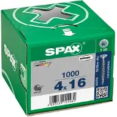 Spax 880910100040016 R 88091 Senkkopf/T-STAR Verzonken houtschroef 4 mm 16 mm Torx, Binnen-T Staal Galvanisch verzinkt 1000 stuk(s)