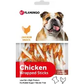 Flamingo Hondensnack Chick'n Wrapped Sticks 65 gr