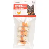 Flamingo Hondensnack Geknoopt Been Kip 5 cm 5 stuks