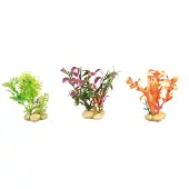 Flamingo Aquarium accessoire Plantje Met Stenen