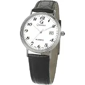Orphelia MON-7082 Horloge - Leer - Zwart - Ø 34 mm