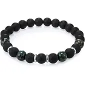 True Rebels Armband smaragd / zwart / zilver