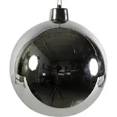 CF label Kerstbal Ro Maxi 40 Cm Zilver
