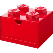 LEGO 40201730 Opbergbox voor bureau, lade, rood