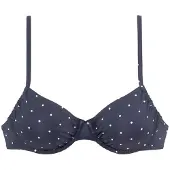 LASCANA Bikinitop 'Sparkel' navy / wit