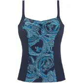 LASCANA Tankinitop blauw / enziaan / oranje / wit