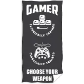 Carbotex Game Strandlaken Weapon - 70 x 140 cm - Zwart