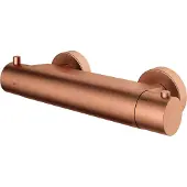 Hotbath Douchethermostaat Cobber Onderaansluiting 2-knop Geborsteld Koper Living Colours