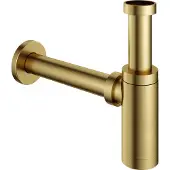 Hotbath Cobber Wastafel Sifon rond Geborsteld Messing PVD P035