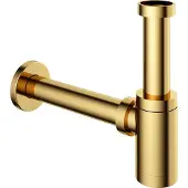 Hotbath Fontein Sifon Cobber Rond Gepolijst Messing PVD