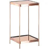Beliani ALSEA - Bijzettafel - Koper - Metaal