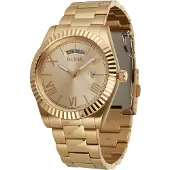 GUESS Analoog horloge 'Connoisseur' goud