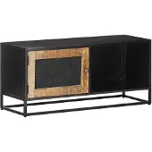 vidaXL Tv-meubel 90x30x40 cm ruw mangohout