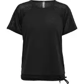 Only Play ONPNELL SS TRAINING TEE - Dames Sportshirt - Ademend en vochtregulerend - Zwart