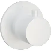 Hotbath Cobber CB010HEXT afbouwdeel inbouw stopkraan warm mat wit