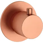 Hotbath Inbouw Stopkraan Cobber 1-hendel Geborsteld Koper (Warm) Living Colours