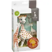 Sophie de Giraf Save the Giraffes Cadeauset - & sleutelhanger - 100% Natuurlijk rubber - 2-Delig