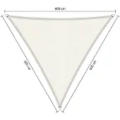 Shadow Comfort driehoek 6x6x6m Arctic White