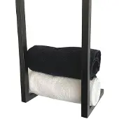 Wiesbaden Loft handdoekrek 95 x 25 x 20 cm mat zwart