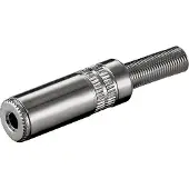 Goobay 3.5 mm jack plug | V | (Stereo, Metalen behuizing, 3-polig)