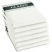DDDDD Poleerdoek - Set van 6 - Glazendoek - 60x65cm - Wit