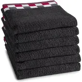 DDDDD Keukendoek Carré Anthracite (6 stuks)