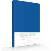 Romanette Kussenslopen Kobalt Blauw (Katoen) (set van 2)
