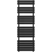 Guido Gusto Designradiator Ella 180x60cm mat zwart 1100W zij aansluiting