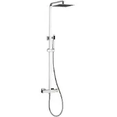 Guido Gusto Opbouw regendouche 25cm vierkant hoofddouche thermostatisch chroom