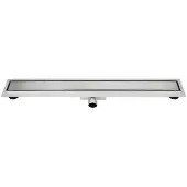 Guido Gusto RVS Douchegoot compleet met flens 50x7x6,7cm Tegelrooster