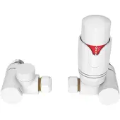 Guido Gusto Radiator aansluitset zijkant glans wit 1/2X16mm