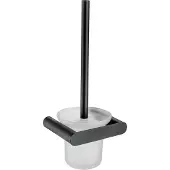 Guido Gusto Wc-borstel mat zwart Ovaal