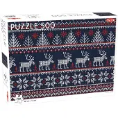 Aa Scandinavian Pattern – Puzzel – 500 stukjes – Tijdloos Scandinavisch Patroon – Strak en Rustgevend Ontwerp – Hoogwaardige Scandinavische Kwaliteit