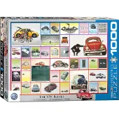 Eurographics Puzzel: Volkswagen Kever Collage - 1000 stukjes