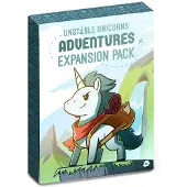 Asmodee kaartspel Unstable Unicorns Adventures uitbreiding 54 kaarten.