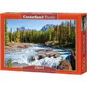 Castorland Athabasca river, Jasper National Park, Canada – Puzzel – 1500 stukjes – Satijnen afwerking – Perfecte pasvorm – Europese kwaliteit