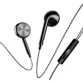 Usams SJ190 oordopjes mic - Zwart