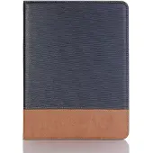 Peachy Kunstlederen Ribbelstructuur iPad Pro 11-inch 2018 Hoes - Blauw Bruin